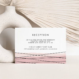 Einsteckkarte für den Empfang mit Linearblush Begleitkarte