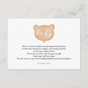 Einsteckkarte für die Bärenanzeige Begleitkarte