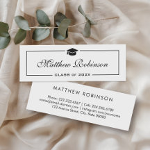 Einsteckkarte für klassische Elegante Abschluss
