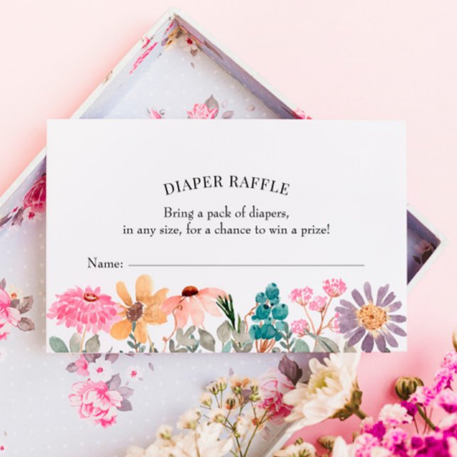 Einsteckkarte für Wildblume-Papierkorb Visitenkarte (Von Creator hochgeladen)