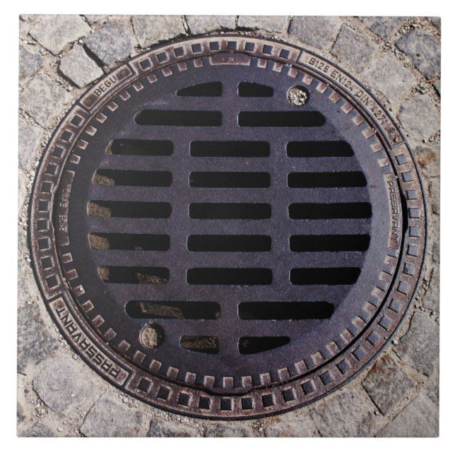 Einsteigelochabdeckungs- und fliese (Vorderseite)