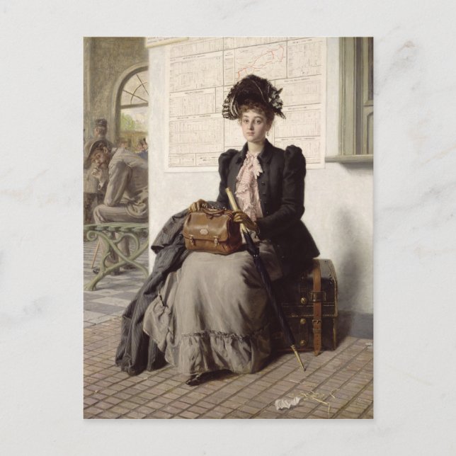 Einsteigen in die Welt Postkarte (Vorderseite)