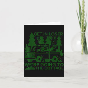 Einsteigen, wir fahren zum Cottage lustiger Bigfoo Karte