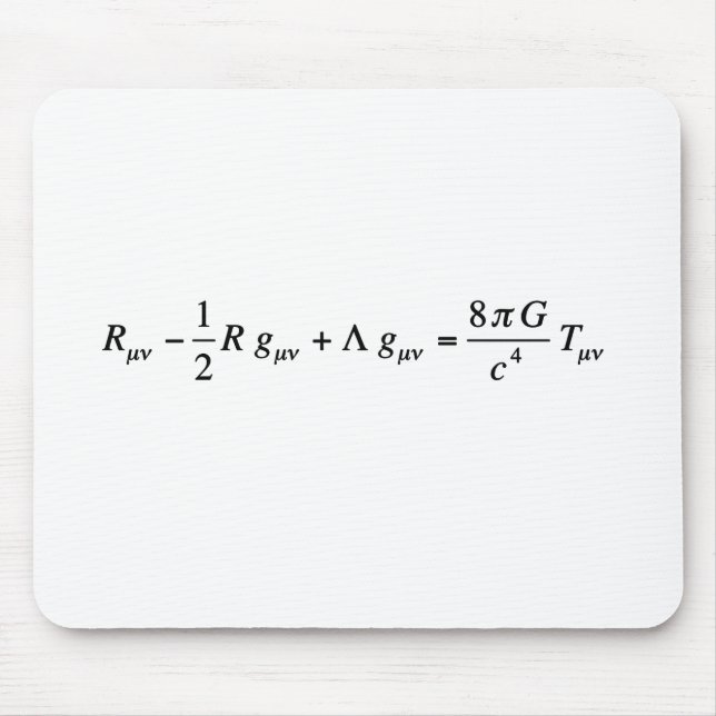 Einstein-Feldgleichung der allgemeinen Relativität Mousepad (Vorne)