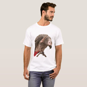 Einstein-Papageien-Wellenartig bewegen T-Shirt