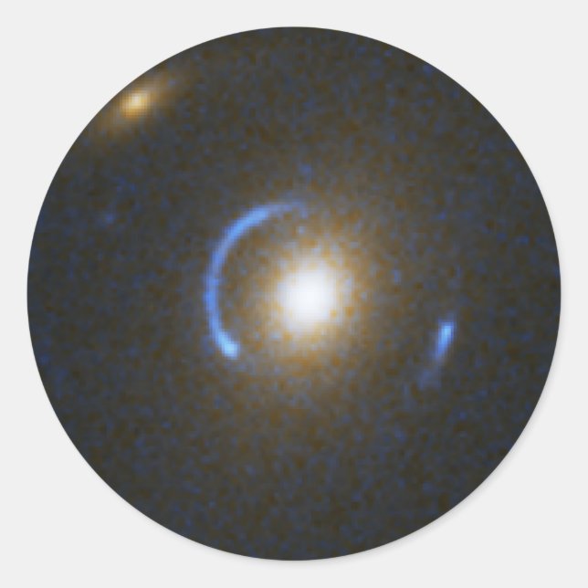Einstein Ring Gravitations Lens Runder Aufkleber (Vorderseite)