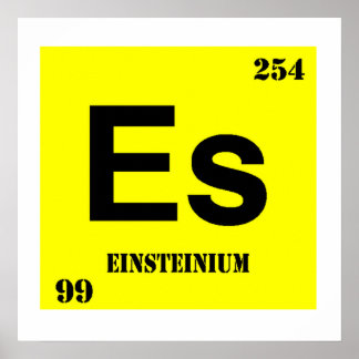 Einsteinium Poster