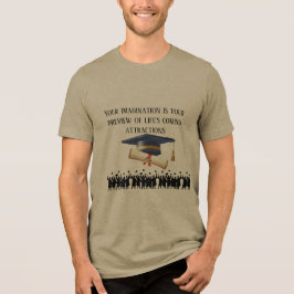 Einsteins Abschlussmotto Olive Tri-Blend Shirt