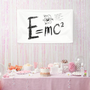 Einsteins Relativitätstheorie. Formel Banner