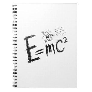 Einsteins Relativitätstheorie. Formel Notizblock