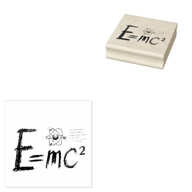  Einstein's Theory of Relativity. Formula Gummistempel (Stempel)