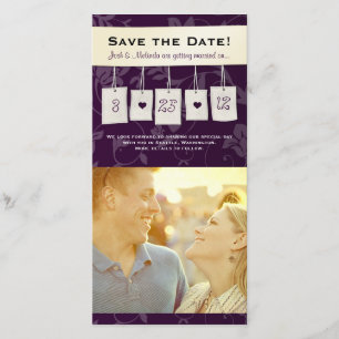 Einstellbare Farbe: DIY Save the Date Foto Cards