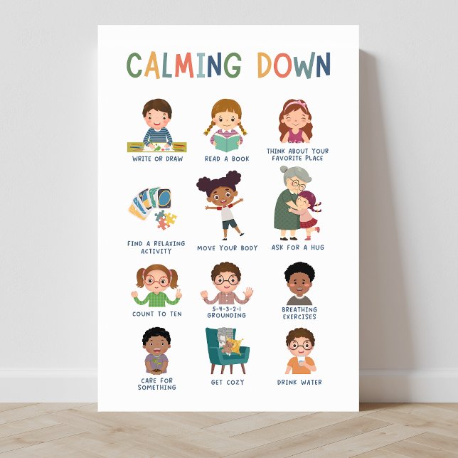 Einstellmöglichkeiten für Klassenraum-Poster Poster (social emotional learning, calming down, calm down corner, education, classroom posters, homeschool)