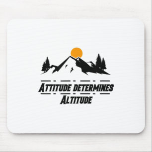 Einstellung bestimmt Höhe, Motivation Und Sitiv Mousepad