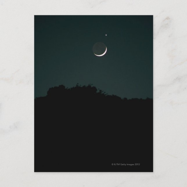 Einstellung des Crescent Moon Postkarte (Vorderseite)
