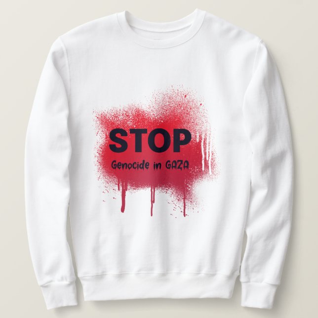 Einstellung des Völkermords im Gaza-Streifen - Völ Sweatshirt (Design vorne)