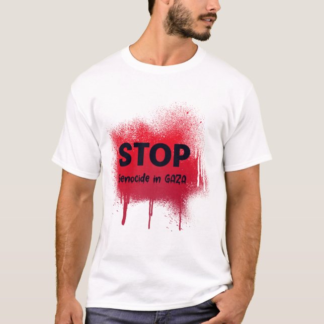 Einstellung des Völkermords im Gaza-Streifen - Völ T-Shirt (Vorderseite)