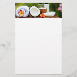 Einstellung des Wellness-Centers Briefpapier