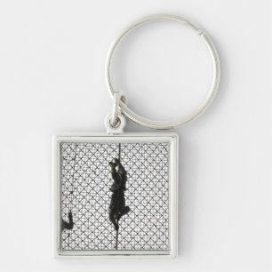 Einstellung eines Hindernisses Schlüsselanhänger