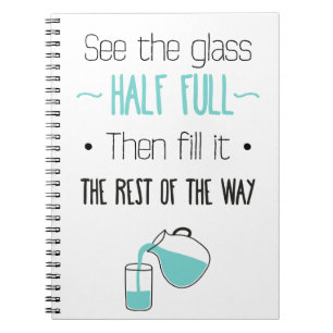 Einstellung, Erfolg, Glück, Motivierend Zitat Notizblock