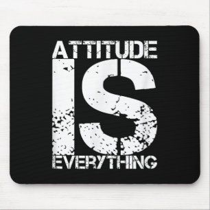 Einstellung ist alles - Inspirierendes Zitat-Gesch Mousepad