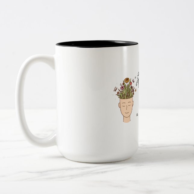 Einstellung ist wenig Sache Tasse Design (Links)