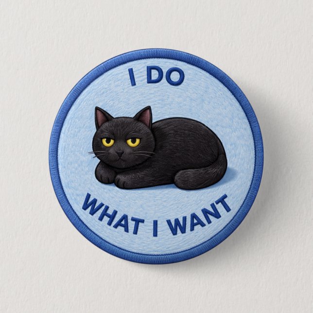 Einstellung Katze Button (Vorderseite)