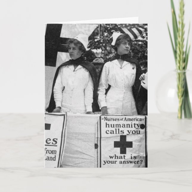 Einstellung von Krankenpflegern Karte (Vorderseite)