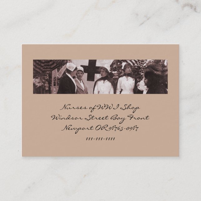 Einstellung von Krankenpflegern Visitenkarte (Rückseite)