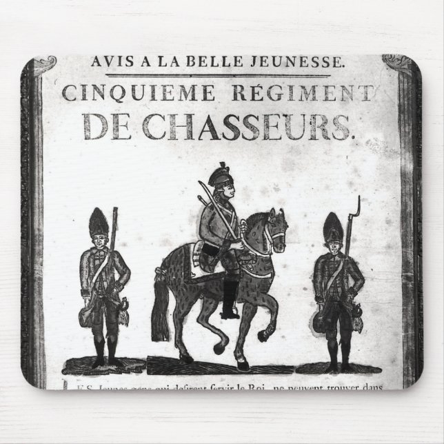 Einstellungsplakat für das fünfte Regiment Mousepad (Vorne)