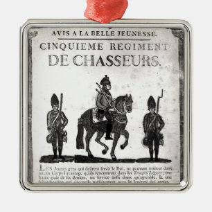 Einstellungsplakat für das fünfte Regiment Ornament Aus Metall