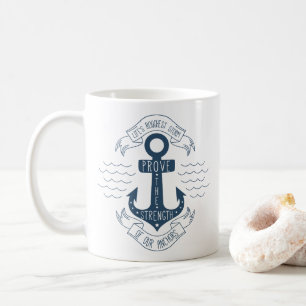 Einstellungszitat Motivations-Erfolg Träume Anker Tasse