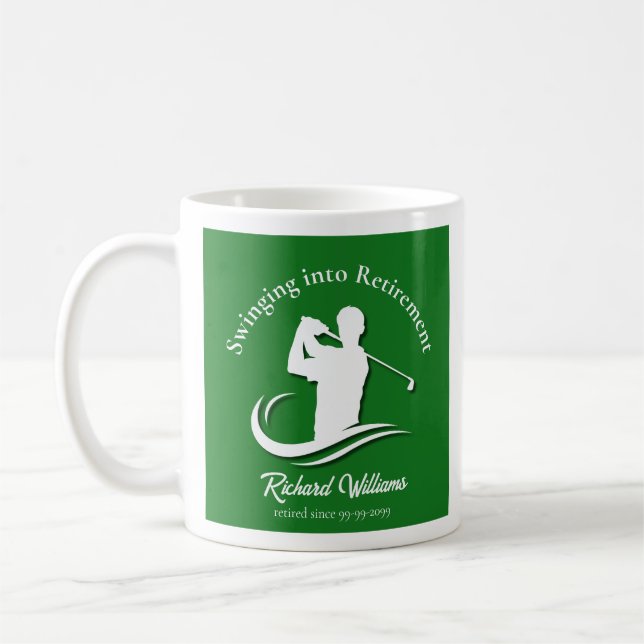 Einstieg in das Retirement Modern Golf Player Part Kaffeetasse (Links)