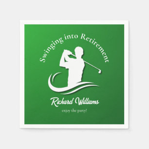 Einstieg in das Retirement Modern Golf Player Part Serviette