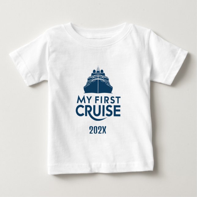 Einstieg in meine erste Kreuzfahrt nach Maß Baby T-shirt (Vorderseite)