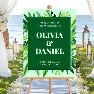 Einstiegsschild für tropische Vegetation Acrylschild