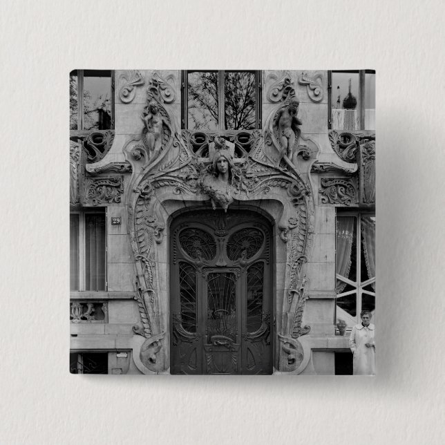 Einstiegstür zu den Wohnungen 2 Button (Vorderseite)