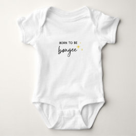 Einstöckiger Bodysuit Born to be Bougee Baby Strampler