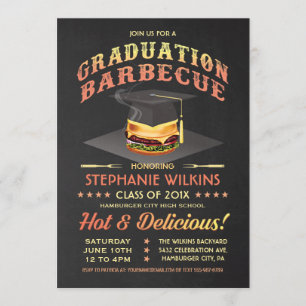 Einstufungen GRILLEN Party Chalkboard Einladung