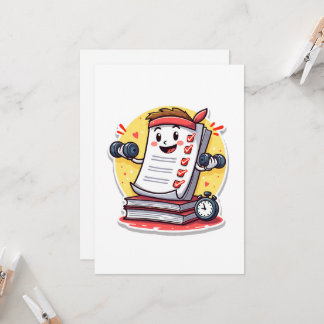 Einstufungspapiere ist mein Cardio-Geschenk für Le Einladung