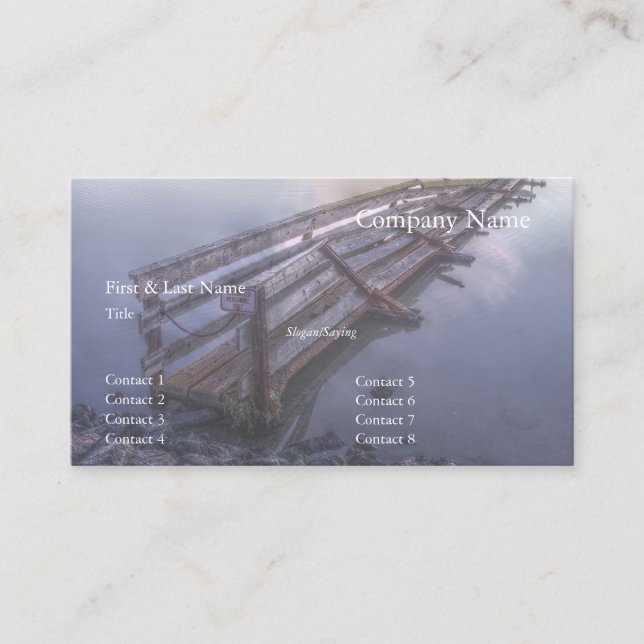 Einstürzende Pier Visitenkarte (Vorderseite)