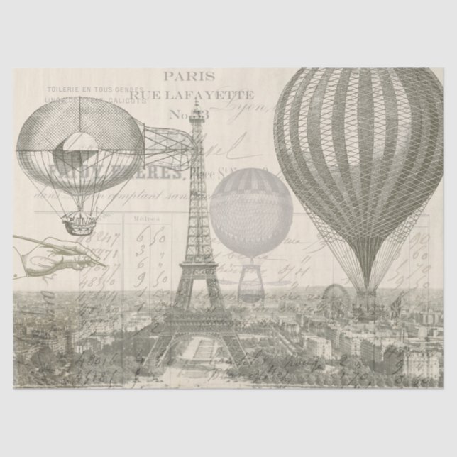 Eintagsfliege-Ballon Decoupage Gewebe Seidenpapier (Vorderseite)