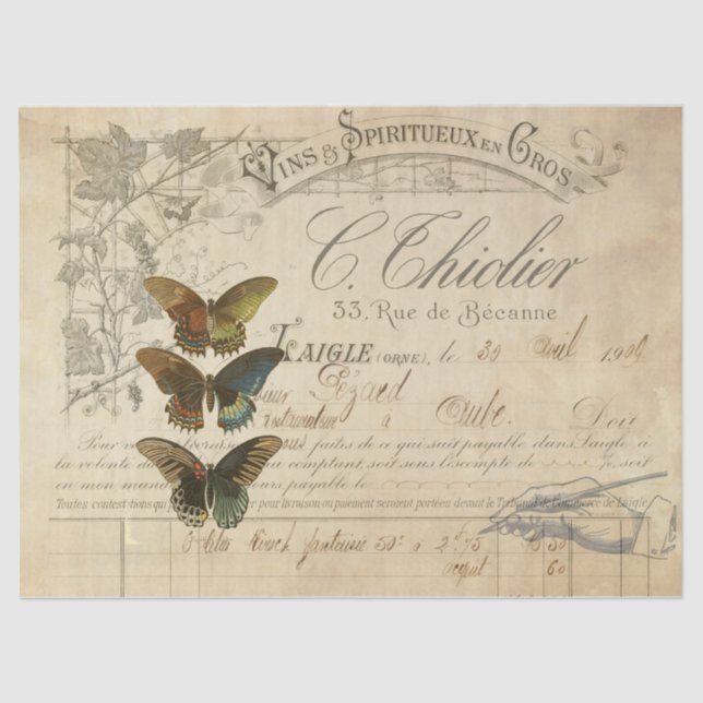 Eintagsfliegen Decoupage Gewebe Seidenpapier (Vorderseite)