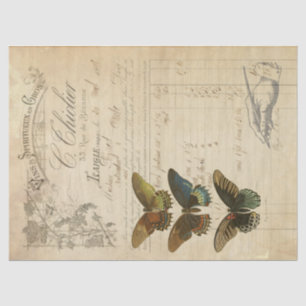 Eintagsfliegen Decoupage Gewebe Seidenpapier