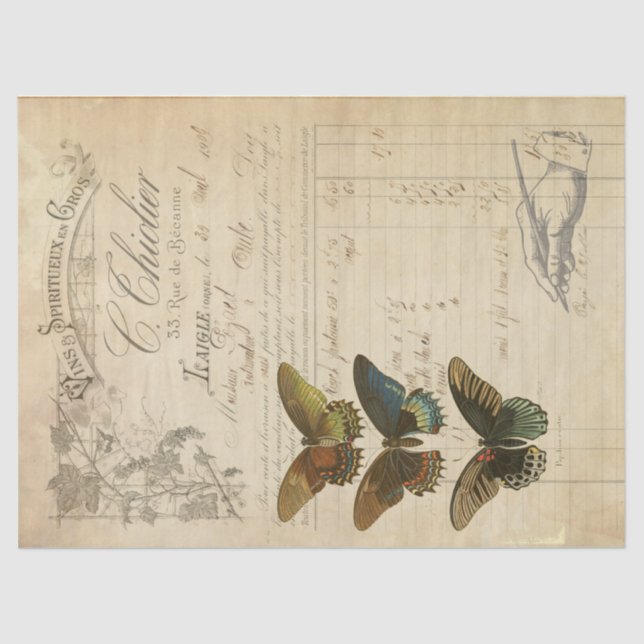 Eintagsfliegen Decoupage Gewebe Seidenpapier (Vorderseite)