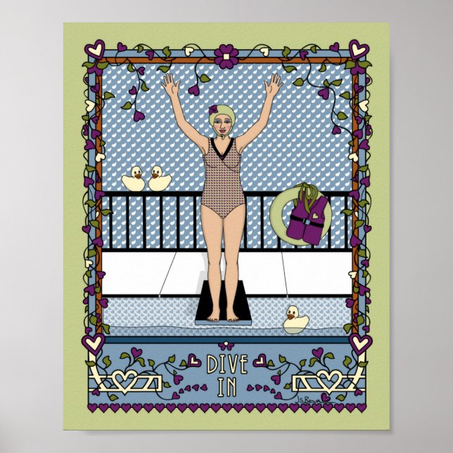 Eintauchen in_A_8x10-Poster Poster (Vorne)