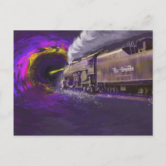 Eintauchen in das Schwarze Loch der Geschichte Postkarte