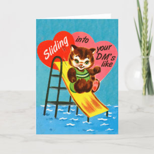 Eintauchen in die DM - Valentinenkarte Feiertagskarte