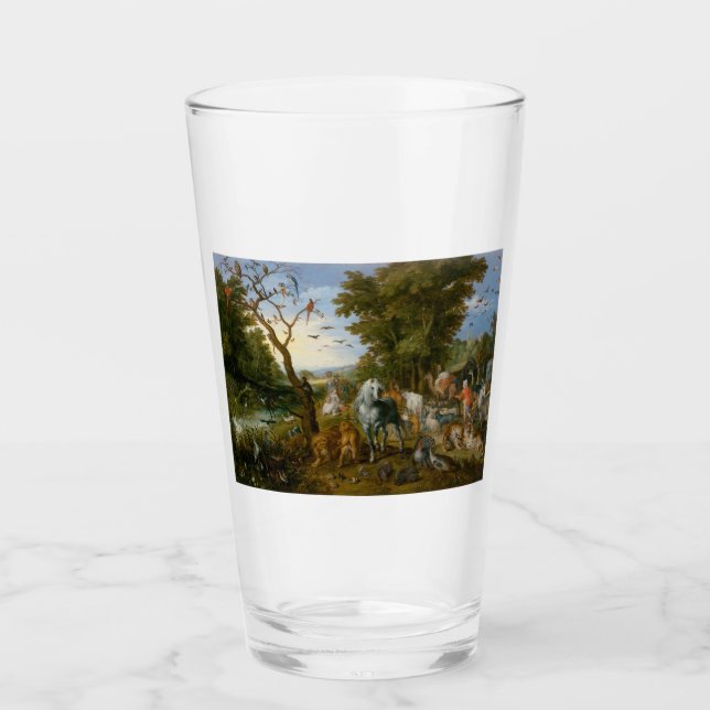 Eintrag der Tiere in die Arche Noah (Brueghel) Glas (Vorderseite)