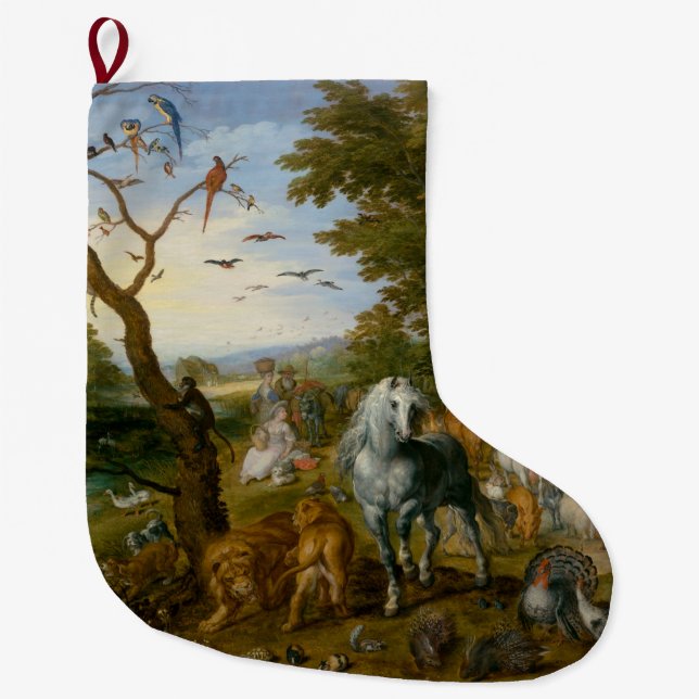 Eintrag der Tiere in die Arche Noah (Brueghel) Großer Weihnachtsstrumpf (Vorderseite)